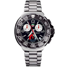 TAG HEUER - FORMULA 1 WATCH - CAC1110 - STAINLESS STEEL - BLACK BEZEL