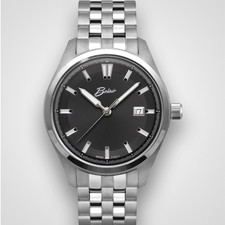 EWJ SIGNATURE WATCH - GENTS 41MM - BLACK DIAL - STAINLESS STEEL