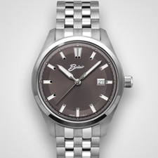 EWJ SIGNATURE WATCH - GENTS 41MM - SMOKE GRAY DIAL - STAINLESS STEEL
