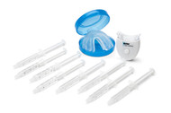 Deluxe kit includes 8 syringes, thermoforming mouth trays, tray case and single LED accelerator light