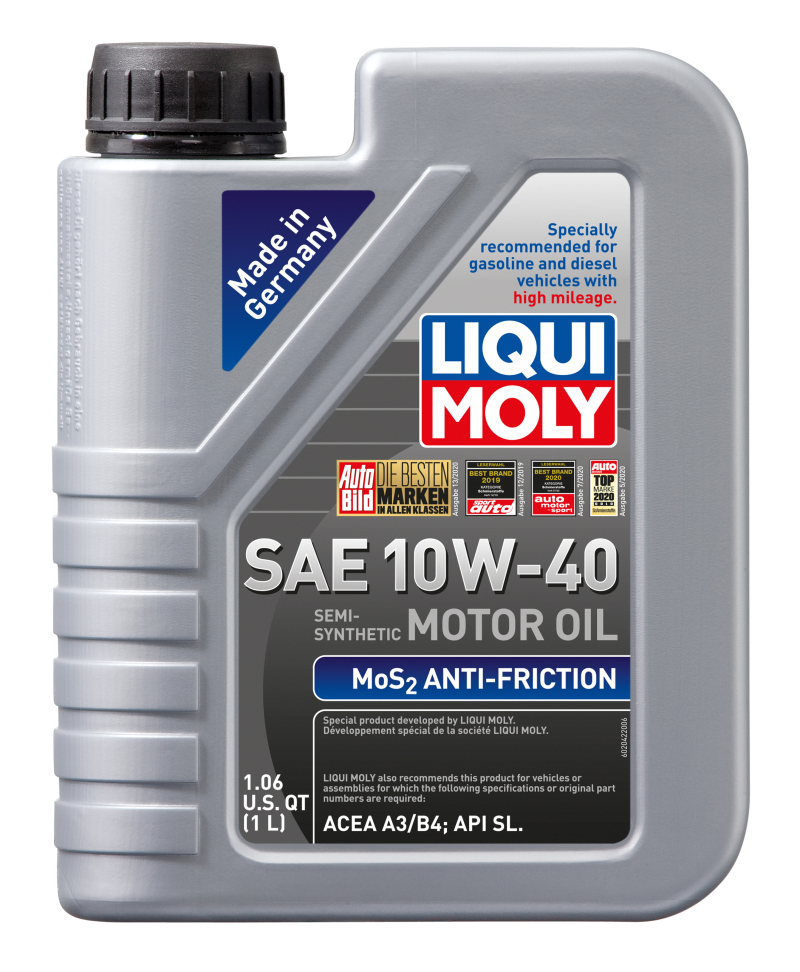 LIQUI MOLY 1L MoS2 AntiFriction Motor Oil 10W40 2042 Boosted Beauties