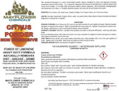 CONCRETE CLEANER POWDER GRANULAR WITH ORANGE CITRUS D-LIMONENE