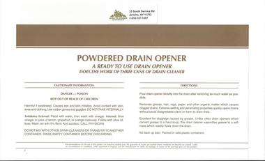 Cleans and open up clogged drains FAST! Great for sewers, drains, grease traps, septic systems, leach drain fields, cesspools and any stubborn plumbing clogs.