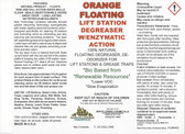 This is the most COMPREHENSIVE product of its kind!!!! This Floating Lift Station Degreaser Orange Citrus with Enzymes Bacteria eradicates the fats, oils, grease, scum blanket, grease balls in lift stations. It combines orange cleaner, floating orange soy degreaser and the power of enzymes bacteria to clean lift stations. It will cap the surface and deodorize immediately. Also works great in Septic Systems, Leach Drain Fields, Grease Traps, Cesspools, Sewers, Drains, Wet Wells. 
