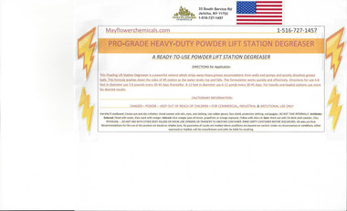 This is the MOST POWERFUL POWDER GRANULAR LIFT STATION DEGREASER! It is the FASTEST ACTING around! It will clean the entire lift station, walls and pumps. A dirty grease coated pump will burn out prematurely and cost you thousands and thousands of dollars to replace! As grease acts as an insulator like asbestos. It is safe for all pumps, seals and cords. Using this product on a regular basis will save you thousands and thousands of dollars as you won't have to call an expensive Vac Truck company to suck out all the grease and give it a deep cleaning. Plus having to shut down the system and create a backup of your daily flow.