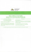 TILE GROUT CLEANER HEAVY-DUTY CLEANER DEGREASER CONCENTRATE PORCELAIN