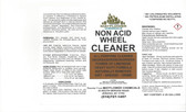 NON-ACID WHEEL RIM & TIRE CLEANER ORANGE CITRUS D-LIMONENE CLEANER DEGREASER CONCENTRATE