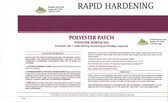 POLYESTER PATCHING SYSTEM CONCRETE RAPID HARDENING MORTAR MIX 100% SOLIDS 2 PART REPAIR KIT CONCRETE METAL WOOD & MORE