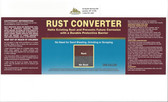 RUST CONVERTER ULTRA HEAVY-DUTY HALTS RUST FAST SPRAY ROLL BRUSH COMMERCIAL GRADE