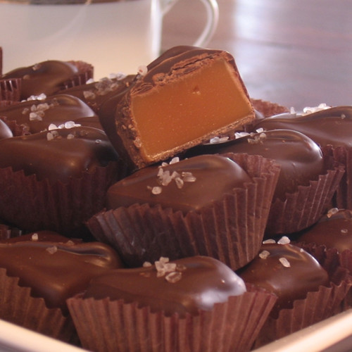 Chocolate Salted Caramel Squares