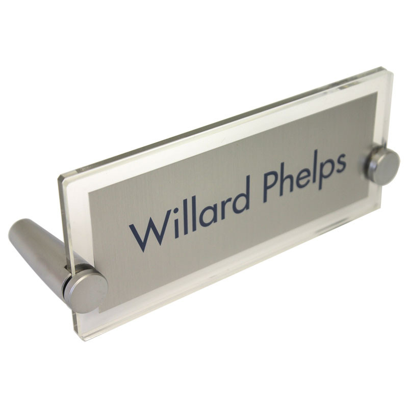 Office Desk Nameplates Elegant Acrylic Desk Nameplate 2 X 6