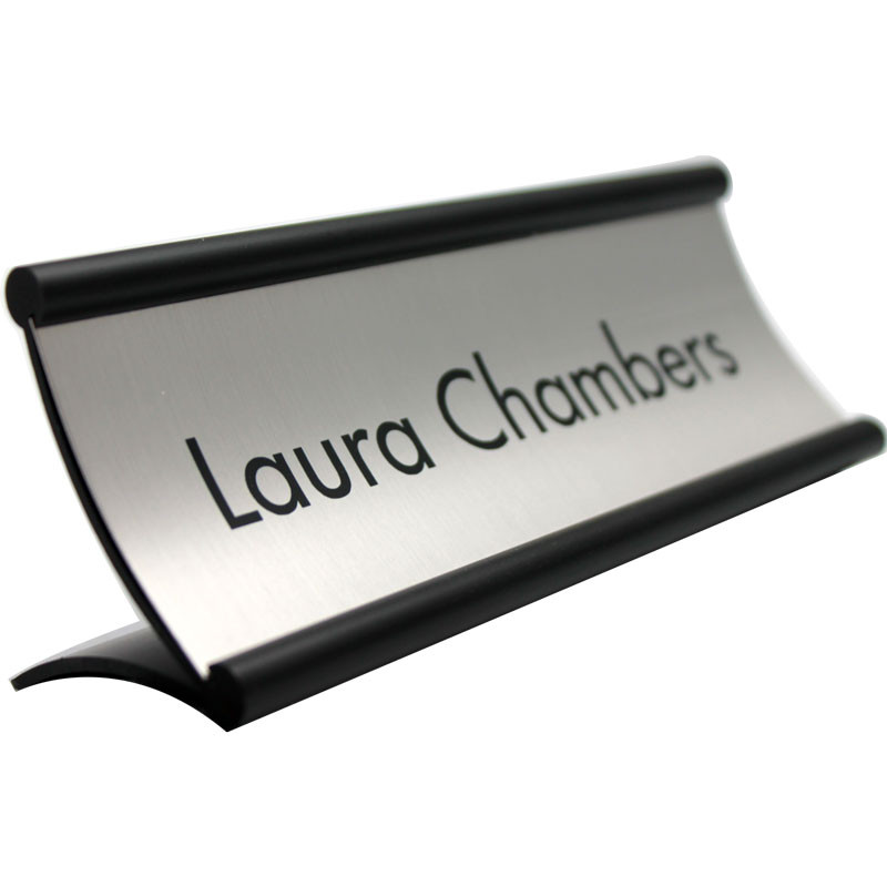 Curved Door Office Walls Signs Modern Curved Desk Sign 2 X