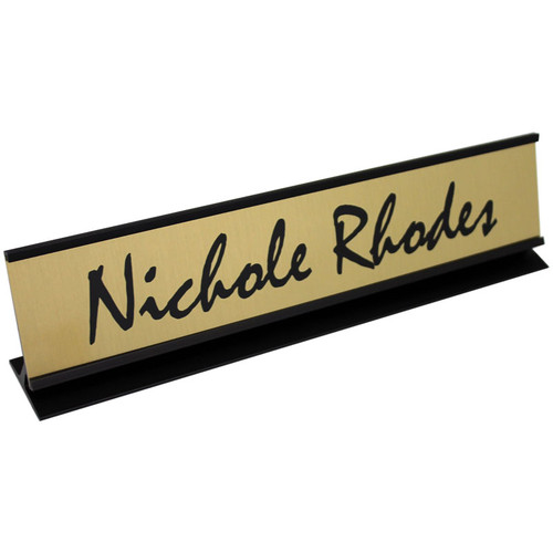 Office Desk Nameplates Professional Framed Nameplate 2 X 10