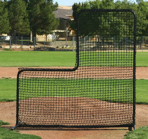 EXCURSIONS 7'x7' Heavy Duty L-Screen Net - 54PLY Professional Grade Baseball Practice Netting