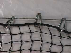 Carabiner Snap Clips 75 pcs 1/4" Zinc D-ring Snap Hook Lock Clip Batting Cage 