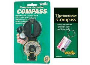 Compass and Zipper Pull Thermometer