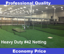 Baseball Batting Cage  54ply #42 Twine Heavy Duty Net Netting with Optional Door