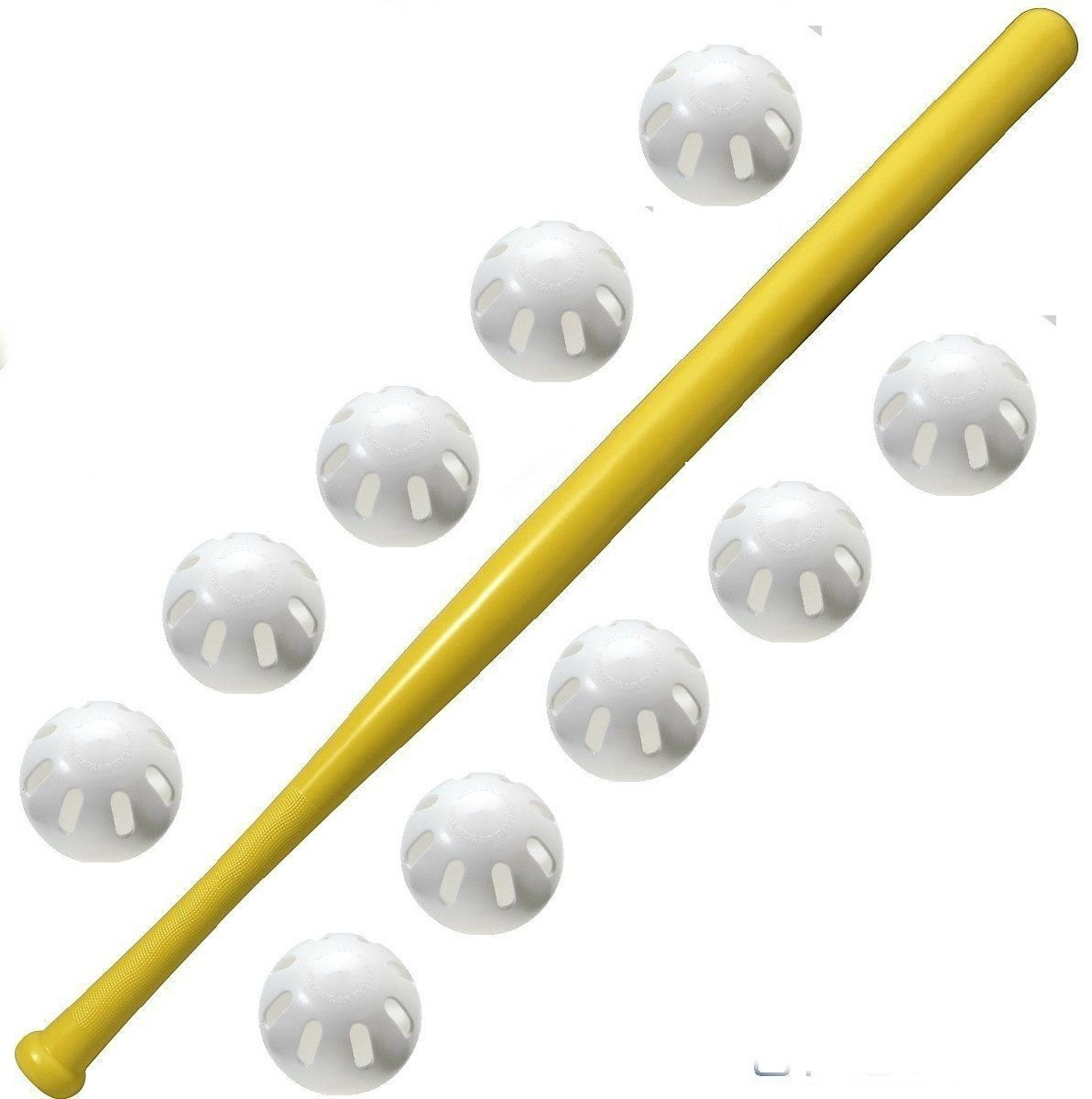 10 Official Baseball Wiffle® Balls and 1 Bat EXCURSIONS Journey To Health