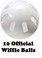 10 Official Wiffle Balls - baseball size