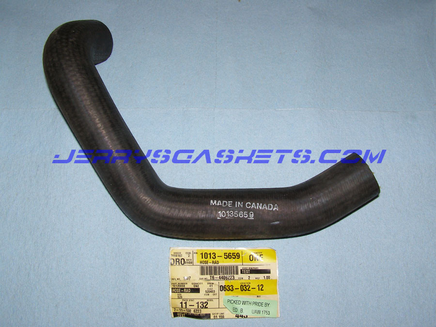 Hose, Radiator Inlet, NEW GM, 9095 [1B1] Jerrys Gaskets