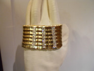 GOLDTONE METAL STRETCH BRACELET