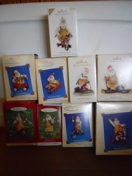 Hallmark TOYMAKER SANTA 1 - 8 2000 - 2007 plus 12 2011 Set of 9 