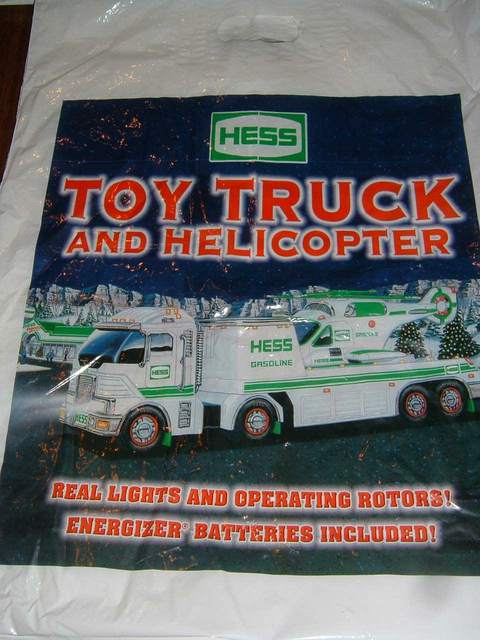 hess toy truck and helicopter