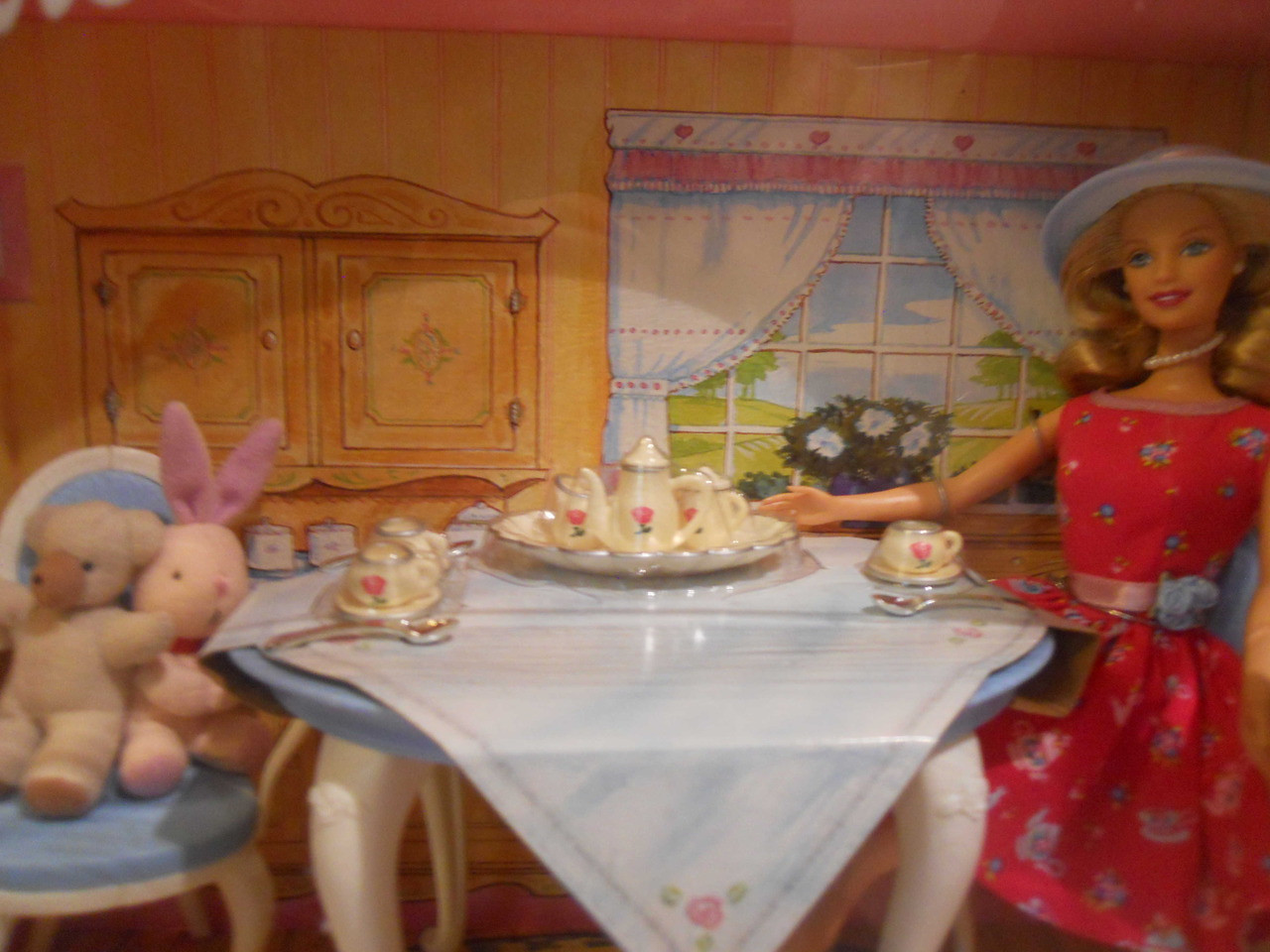 Barbie Tea Time With Li L Bear Cozy Bunny Walmart 1999 Decadesgoneb4
