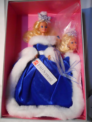 WINTER FANTASY BARBIE W/ EXTRA HEAD FAO SCHWARZ 1990