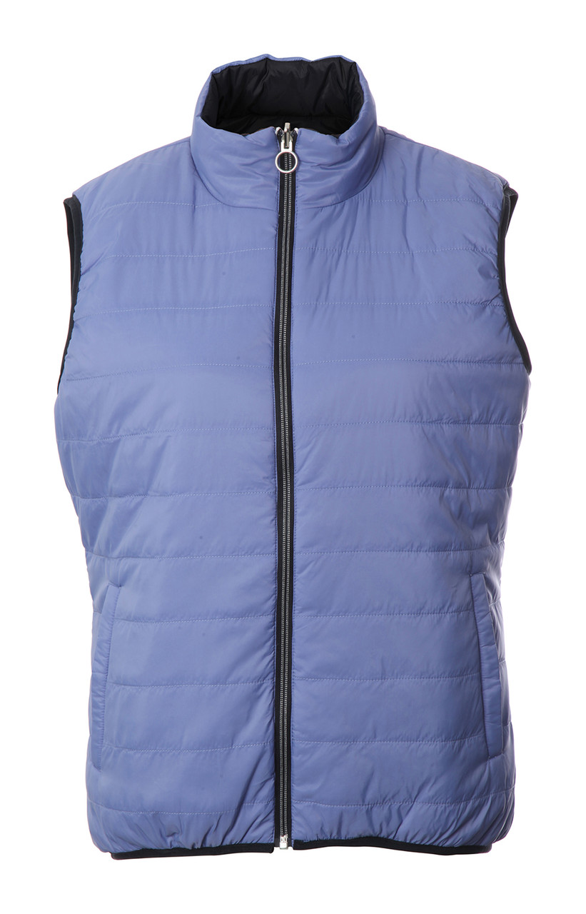 JRB Ladies Golf Gilet Bodywarmer Reversible Denim/Navy London Pro Golf