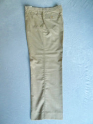 JRB Mens Golf Trousers Beige Check Size