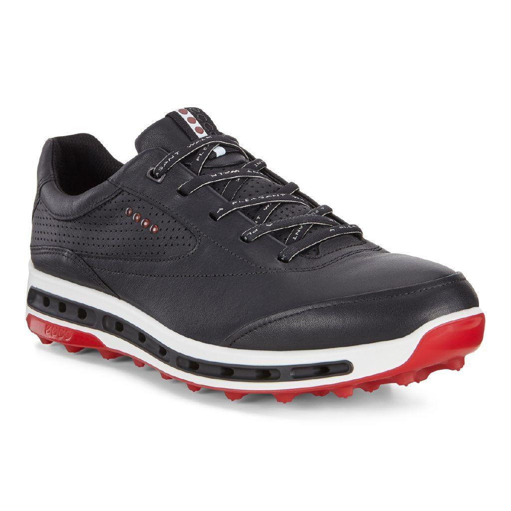 Ecco Mens Cool Pro Goretex Golf Shoes Black Brick Extra Width Option