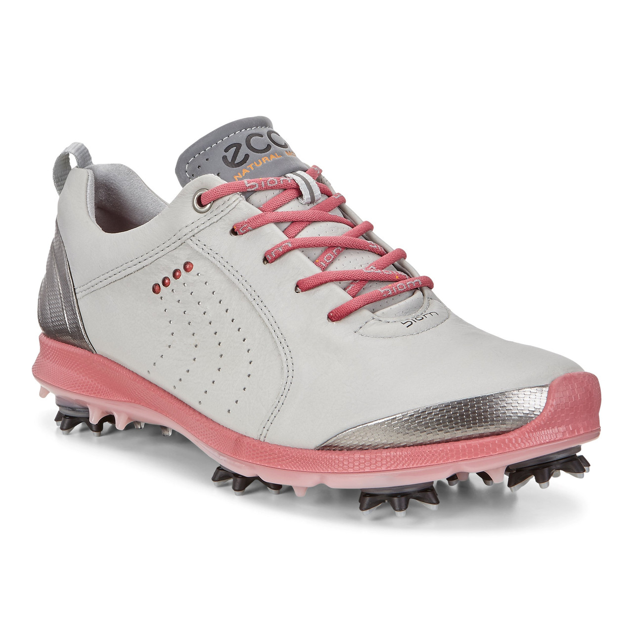 Ecco Women's Biom G2 Golf Shoes White Buffed Silver  London Pro Golf