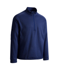 Callaway Mens Waffle Knit 1/4 Zip Golf Pullover Dark Moody Blue 