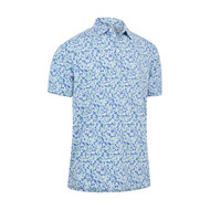 Callaway Mens Filtered Floral Print Golf Polo Bright White