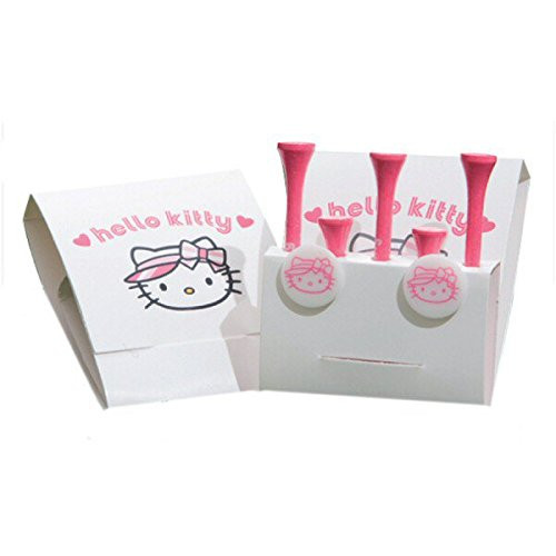 Hello Kitty Golf Tees and Ball Markers Pack x3 London Pro Golf