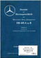 Daimler Benz DB 601 A, B Aircraft  Engines Operating and Maintenance Instructions Manual - Betriebs -und Wartungsvorschrift - 1940 (German Language)