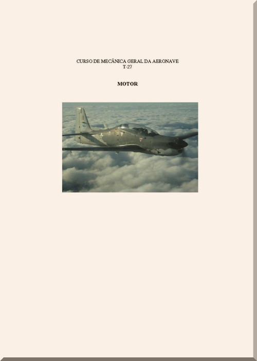 Embraer EMB 312 / T-27 Tucano  Training   Manual - Engine   - Motor (Portuguese  Language)