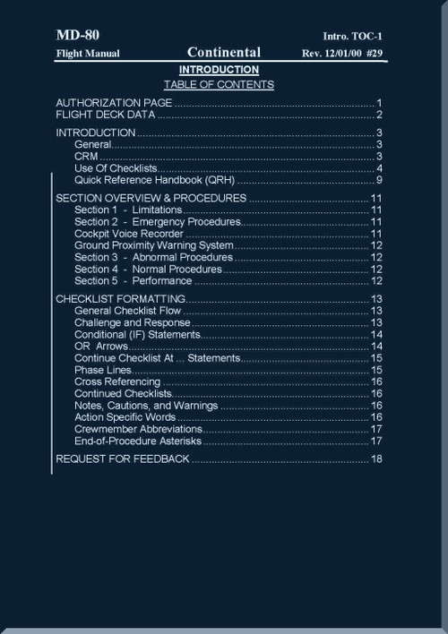 McDonnell  Douglas Md-80  Flight Manual  -  (English Language),