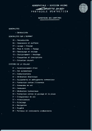 Aerospatiale / Sud Aviation SN 601 Corvette Working Cards Manual,  Cartes de Travail - 691 pages (French Language ) - 1979