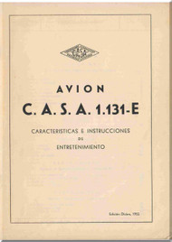 CASA 1.131 E Jungmann / Bücker Bü 131 E  Aircraft Instruction Manual  - 1952 (Spanish Language)