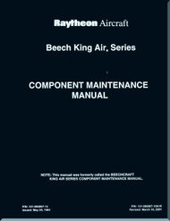 Raytheon / Beechcraft Model  King Air Series Aircraft Component Maintenance Manual -  issue May 25, 1984 - (English Language)