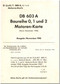 Daimler Benz DB 603 A, B  Aircraft   Engine Card   Manual , Motorenkarte - 1942 (German Language)