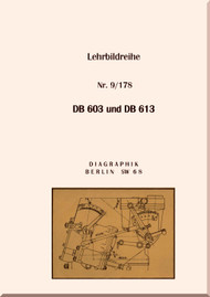 Daimler Benz DB 603 and 613 Aircraft Teaching Pictures Series Manual , (German Language)