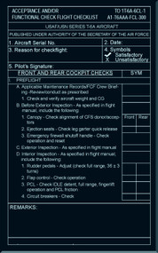 Beechcraft T-6A Aircraft  Acceptance and/or Functional Check Flight Procedures  Manual - TO 1T6A-6CL--1 , A1-T6AAA-FCL-300