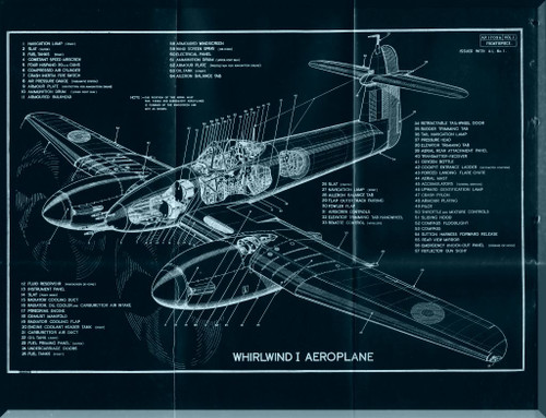 Westland Whirlwind Aircraft  Service Maintenance Manual -  A.P. 1709A- Vol 1, 1940