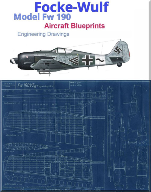 Foke-Wulf Fw-190 Blueprints  Engineering Drawings Collection - Downloads