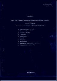 Rolls Royce Avon Mk. 1 Aircraft Engine  Minor and Service Repair   Manual -  A.L. 56 - AP102C-1522-6A -1993