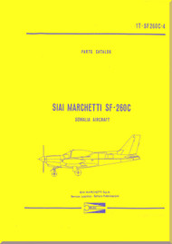 SIAI Marchetti SF-260 C Aircraft Catalogo Nomencaltore , Illustrated Parts Catalog (English Language) ,  1T-SF260C-4