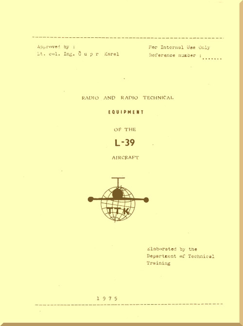 Aero Vodochoy L-39   Radio Technical Equipment Manual, (English Language) - 1975